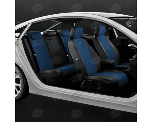 Универсальные чехлы Avtolider, Синий/чёрный, Артикул: UEK31-0103 Фото