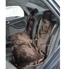 Накидки меховые "Аляска" ЦЕЛЬНЫЕ 1сорт темно-коричневый Зад короткий ворс(диван+2 спинки)