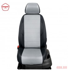 Чехлы на сиденья АвтоЛидер для Nissan Qashqai (2014-2021) Черные светло-Серые  Артикул NI19-0803-EC07