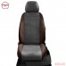 Чехлы на сиденья АвтоЛидер для Chevrolet Cruze (2009-2016) шоколад темно-серая алькантара Артикул CH03-0501-EC16 Фото