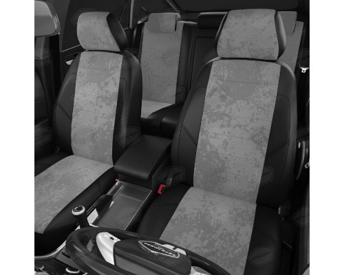 Чехлы на сиденья АвтоЛидер для Chery Tiggo FL (2013-2015) Черные светло-Серые Артикул CR10-0302-VR39-0202-EC12 Фото