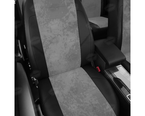 Чехлы на сиденья АвтоЛидер для Chery Tiggo FL (2013-2015) Черные светло-Серые Артикул CR10-0302-VR39-0202-EC12 Фото