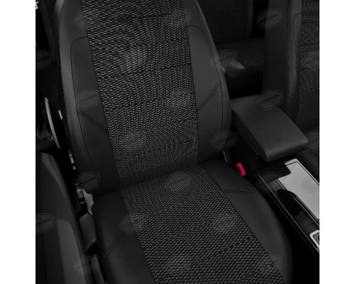 Чехлы на сиденья АвтоЛидер для Fiat Ducato (2007-2012) Черные Артикул CI04-0501-FI08-0301-PG21-KK7 Фото