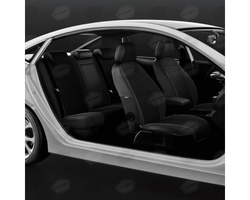 Универсальные чехлы Avtolider, Красный Жаккард / Чёрный, Артикул: UJK31-0105 Фото