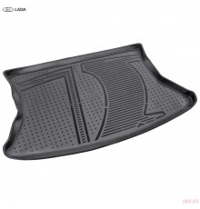 Коврик в багажник оригинальный для Lada (ВАЗ) Kalina хетчбек (2013-2018) Артикул 99999111973282