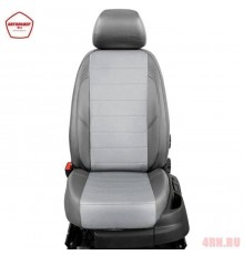 Чехлы на сиденья АвтоЛидер для Kia Rio (2000-2005) темно-Серые, светло-Серые  Артикул KA15-0301-EC17