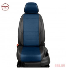 Чехлы на сиденья АвтоЛидер для Honda Civic (2012-2015) черно-синий  Артикул HA14-0109-EC05