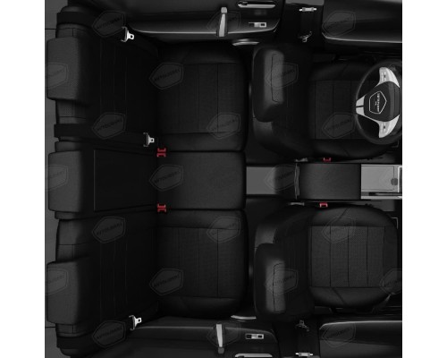 Чехлы на сиденья АвтоЛидер для  Vortex Tingo (2011-2014) Черные Артикул CR10-0302-VR39-0202-EC01 Фото