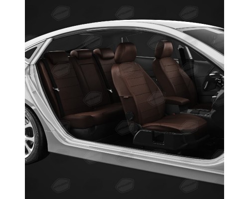 Чехлы на сиденья АвтоЛидер для Hyundai Tucson (2015-2020) шоколад Артикул HY15-0803-KA15-0908-EC29 Фото