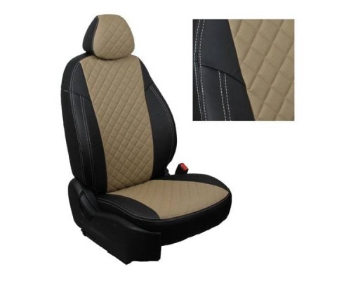 Чехлы на сиденья Автопилот Ромб для Toyota Prius (2009-2015) Артикул ta-pr-p09-chetb-r Фото